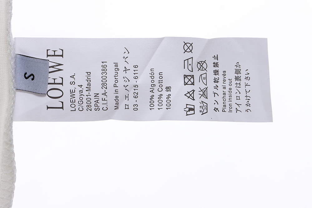 Loewe joint Hal cartoon embroidery short sleeves