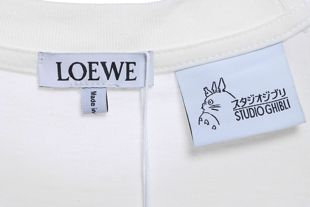 Loewe joint Hal cartoon embroidery short sleeves