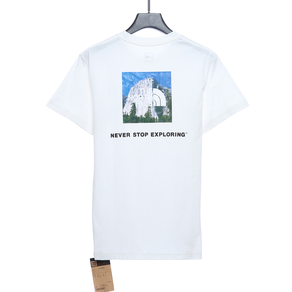 North Face Japanese Edition Mountain Print Short Sleeves