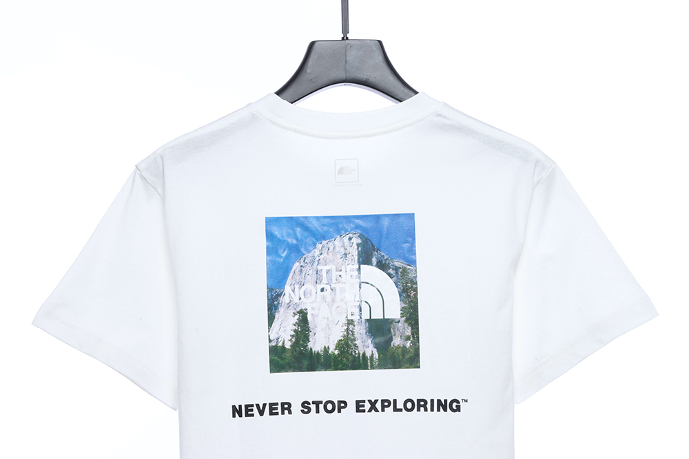 North Face Japanese Edition Mountain Print Short Sleeves
