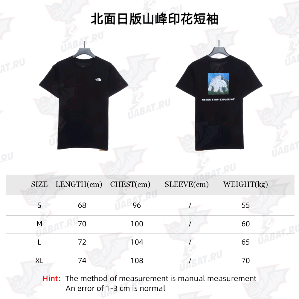 North Face Japanese Edition Mountain Print Short Sleeve TSK1