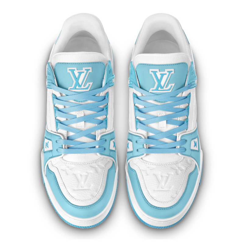 Louis Vuitton Trainer Low White Sky Blue