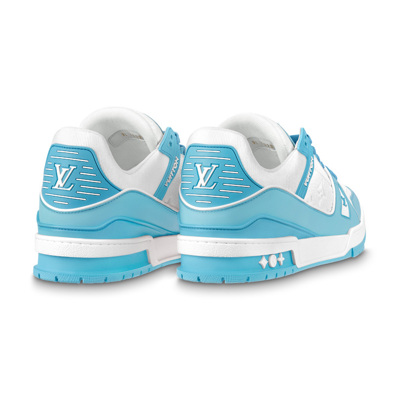 Louis Vuitton Trainer Low White Sky Blue