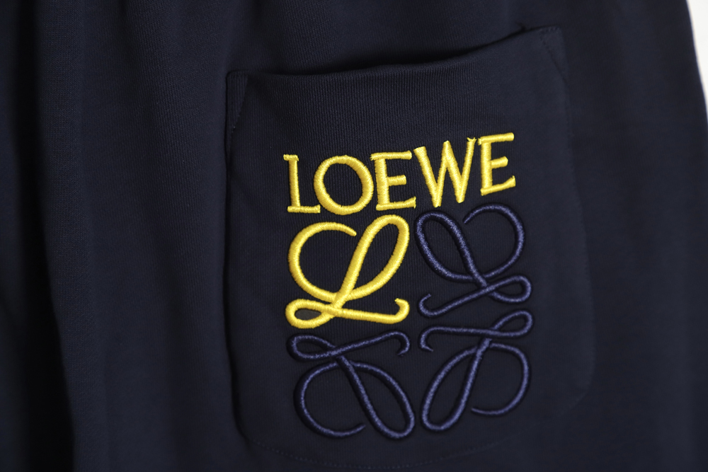 LOEWE Loewe color block embroidery logo shorts TSK1