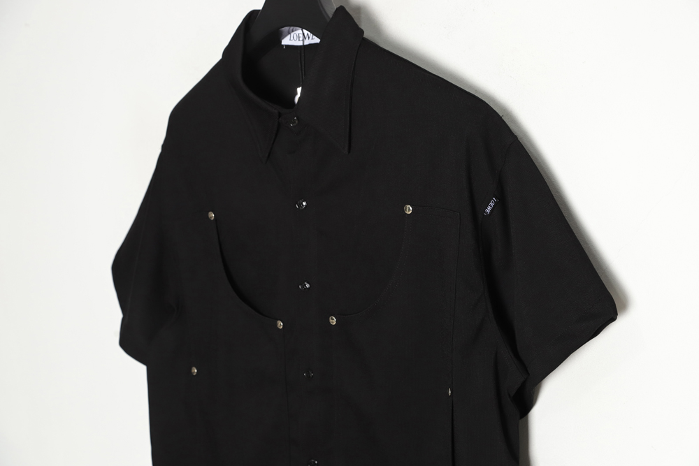 Loewe Luo Yiwei basic rivet short-sleeved shirt TSK1