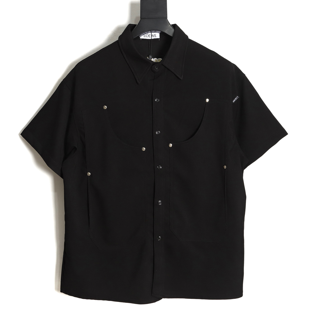 Loewe Luo Yiwei basic rivet short-sleeved shirt TSK1