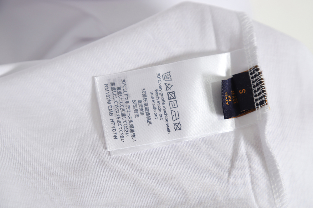 Louis Vuitton Louis Vuitton colorful logo foam print short sleeves