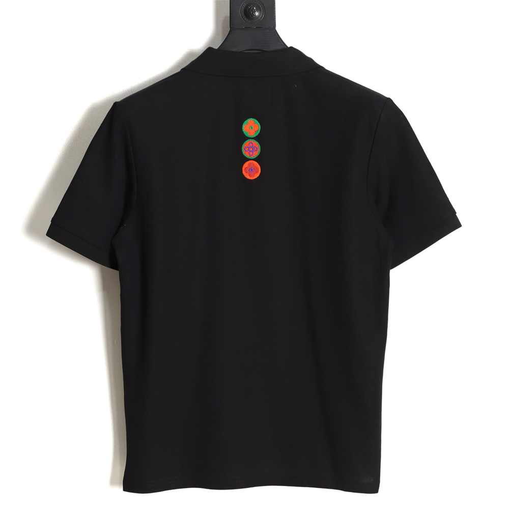 Louis Vuitton LV Louis Vuitton 23SS color logo embroidery badge POLO shirt short sleeve TSK1