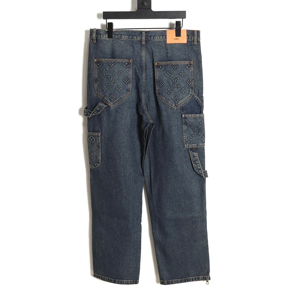 Louis Vuitton LV Louis Vuitton embossed presbyopic cargo jeans