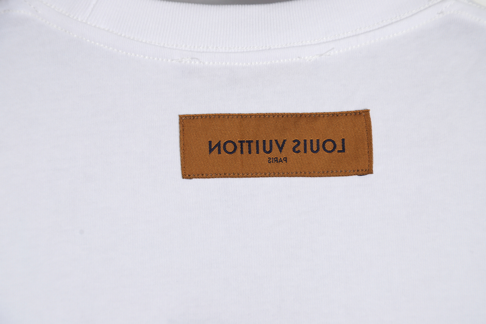 Louis Vuitton Louis Vuitton colorful logo foam print short sleeves