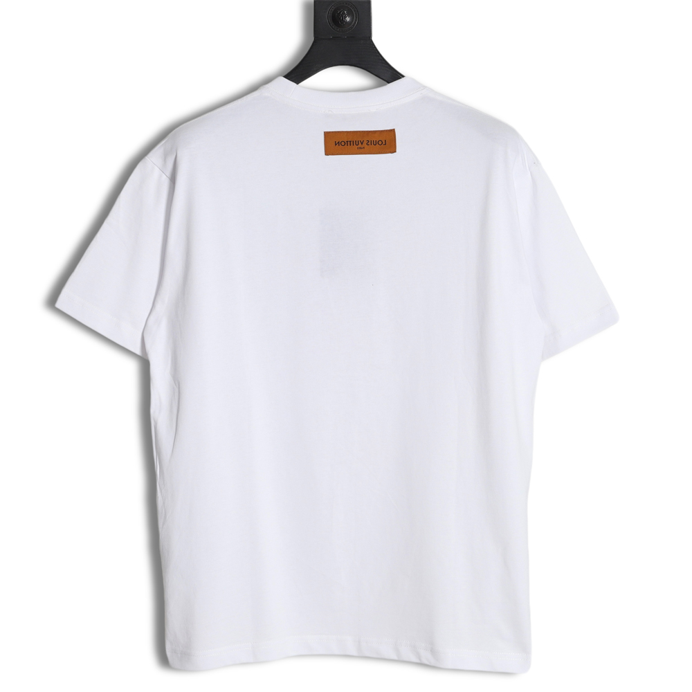 Louis Vuitton Louis Vuitton colorful logo foam print short sleeves
