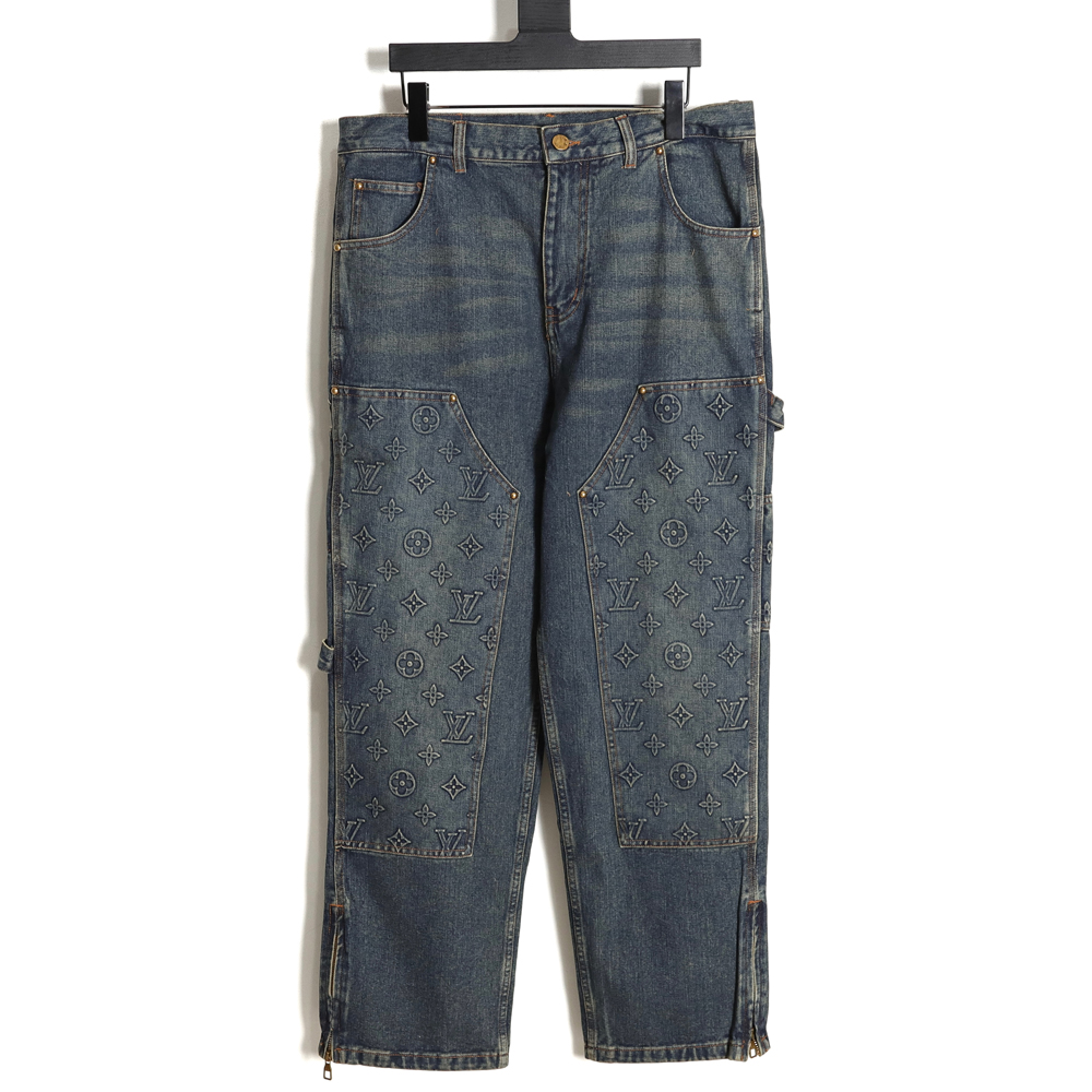 Louis Vuitton LV Louis Vuitton embossed presbyopic cargo jeans