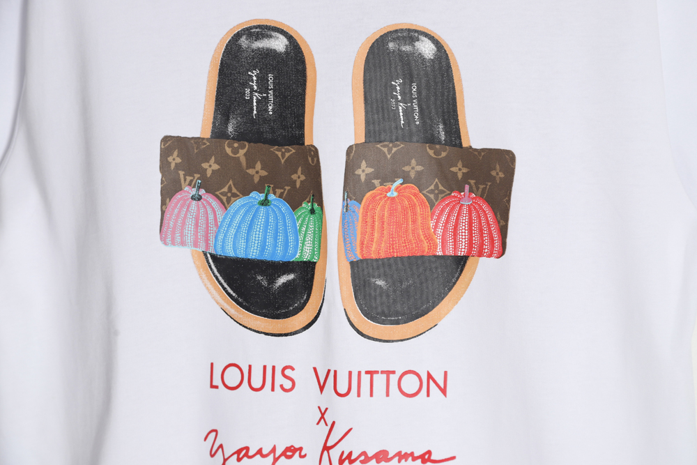 Louis Vuitton Louis Vuitton Kusama Yayoi Joint Slipper Print Short Sleeve