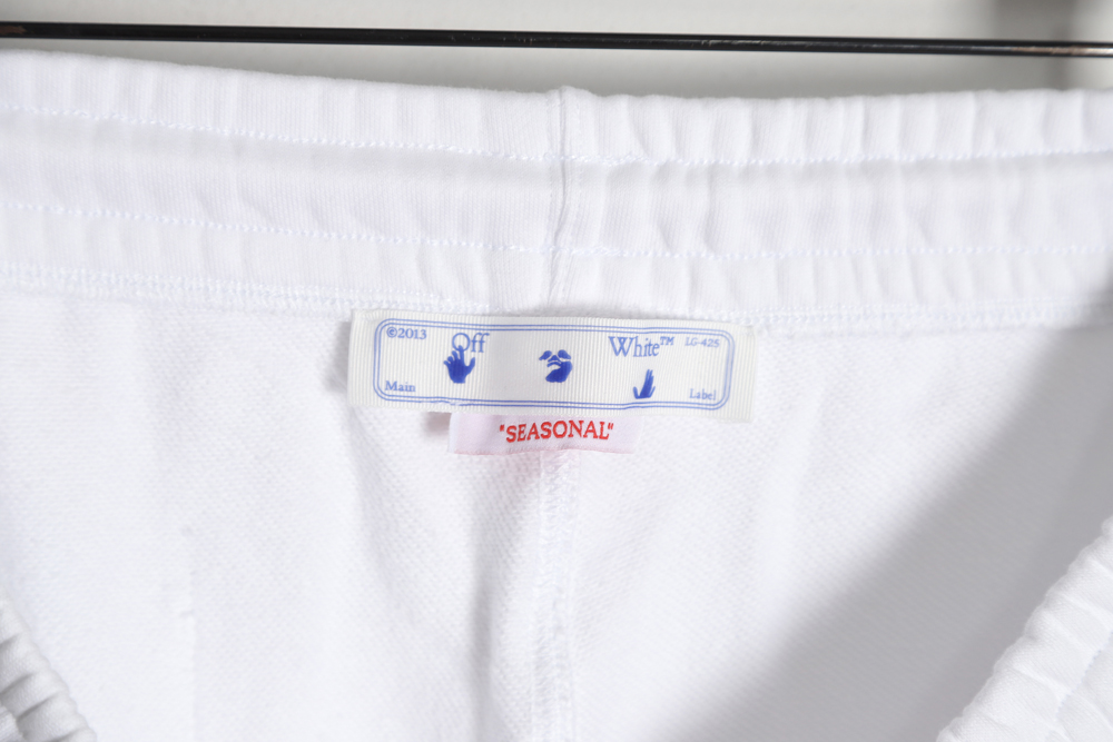 OFF-WHITE OW ink hand-painted color graffiti arrow shorts