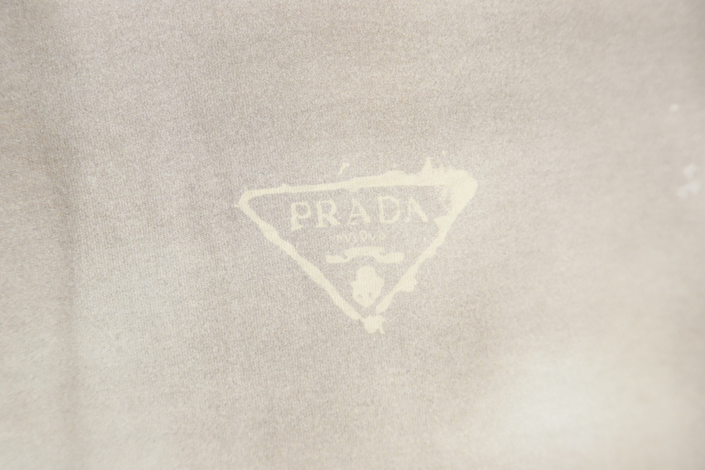 Prada Prada 23ss irregular tie-dye element short sleeves
