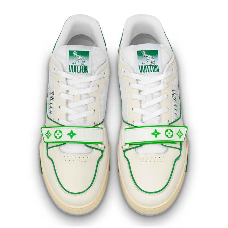 Louis Vuitton Trainer Green Mesh