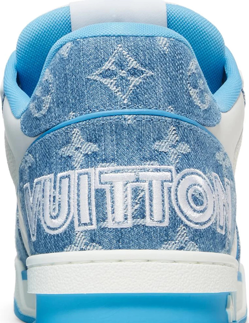 Louis Vuitton Trainer Low 'Light Blue Monogram Denim'