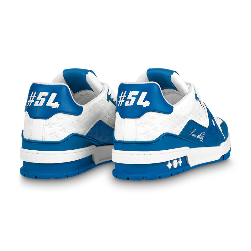 Louis Vuitton Trainer #54 Signature Blue White