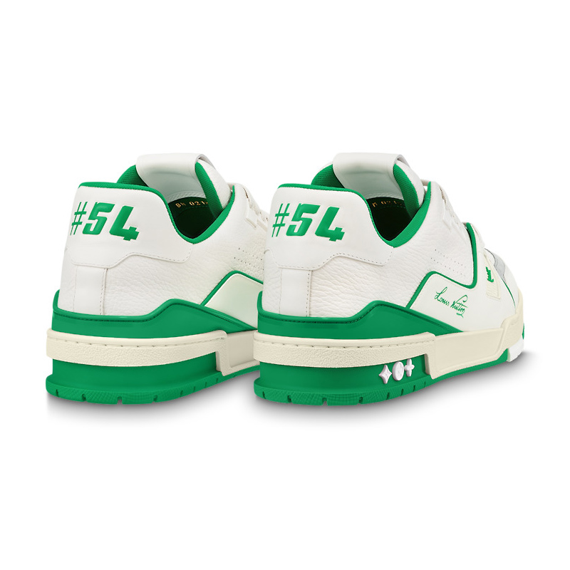 Louis Vuitton Trainer #54 Signature White Green