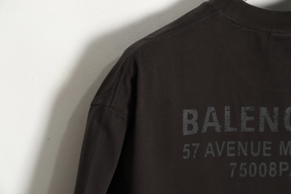 Balenciaga Balenciaga BLCG reflective texture letter print short-sleeved T-shirt TSK1