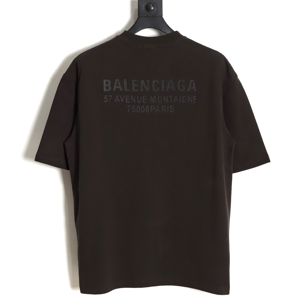 Balenciaga Balenciaga BLCG reflective texture letter print short-sleeved T-shirt TSK1