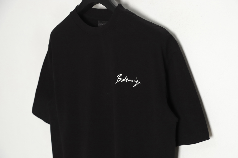 Balenciaga Balenciaga BLCG cursive letter printing short-sleeved T-shirt TSK1