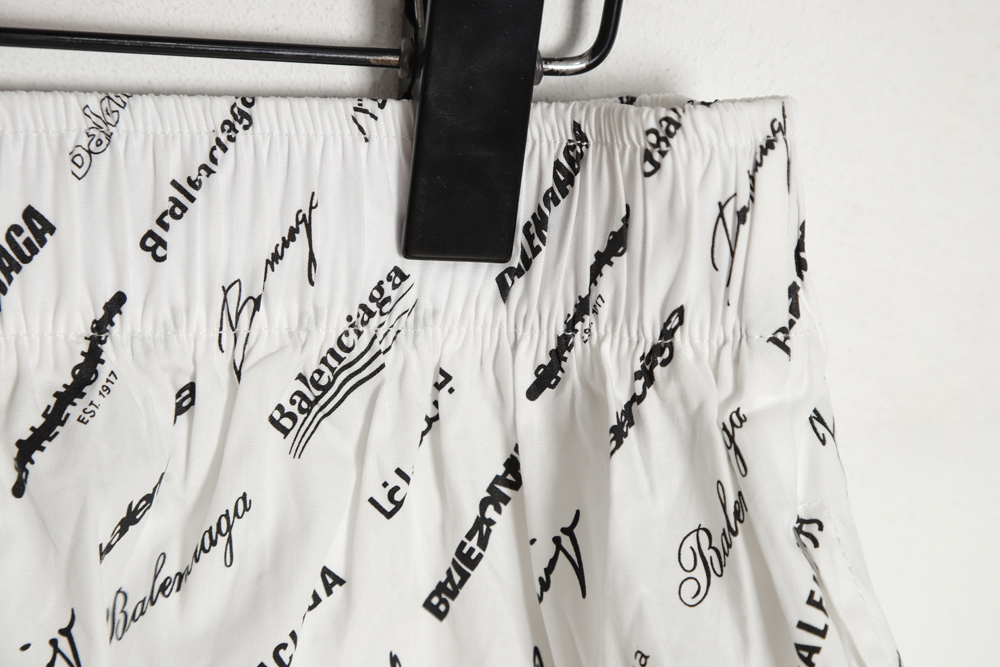Balenciaga Balenciaga logo jacquard shorts all over