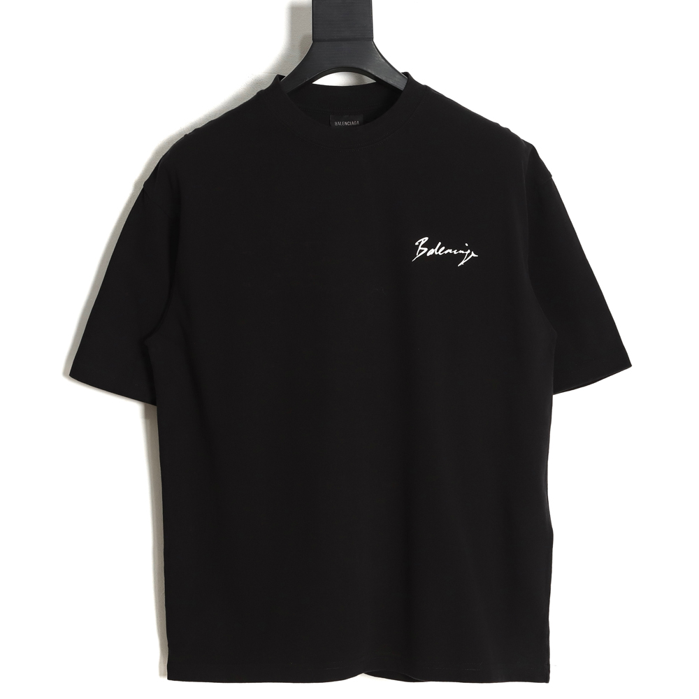 Balenciaga Balenciaga BLCG cursive letter printing short-sleeved T-shirt TSK1