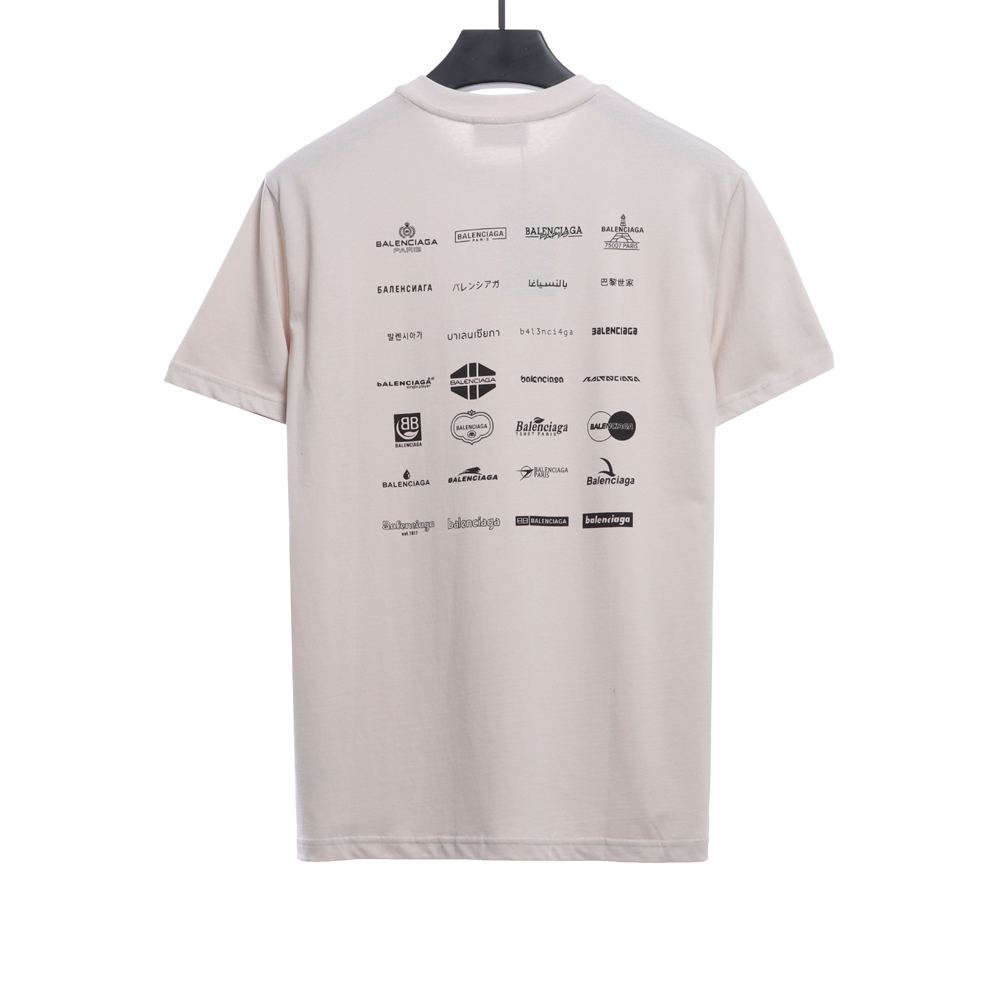 Balenciaga Manchu Classic Logo Short Sleeve TSK1