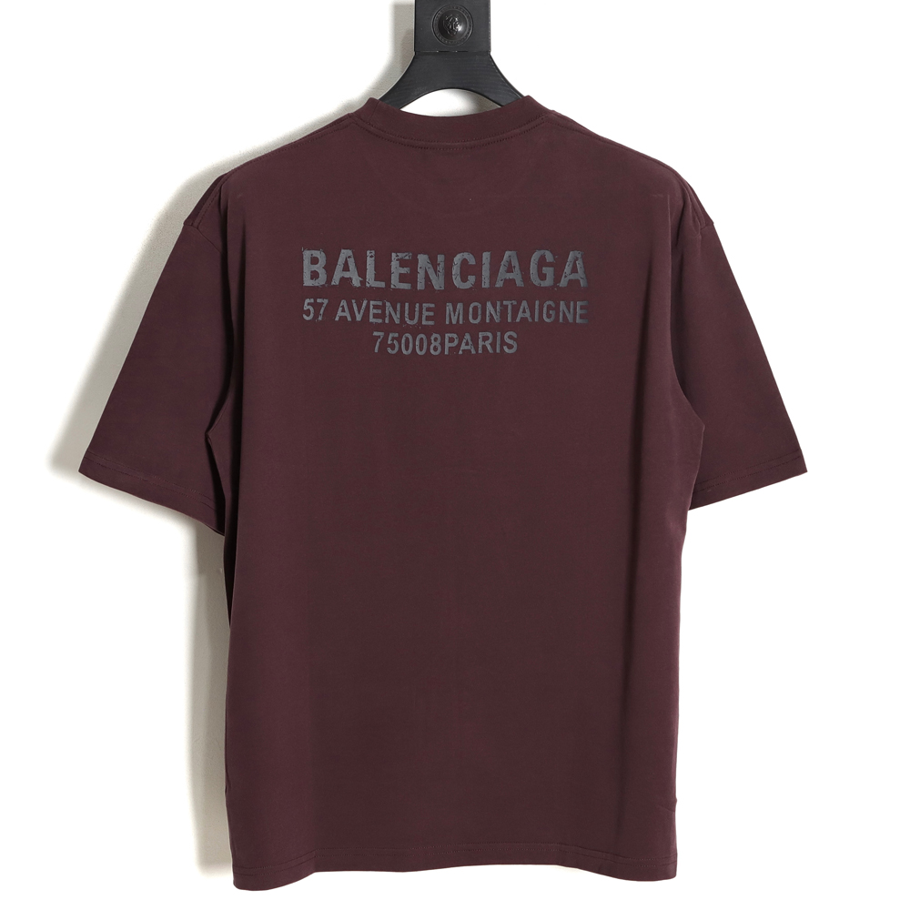 Balenciaga Balenciaga BLCG reflective texture letter print short-sleeved T-shirt