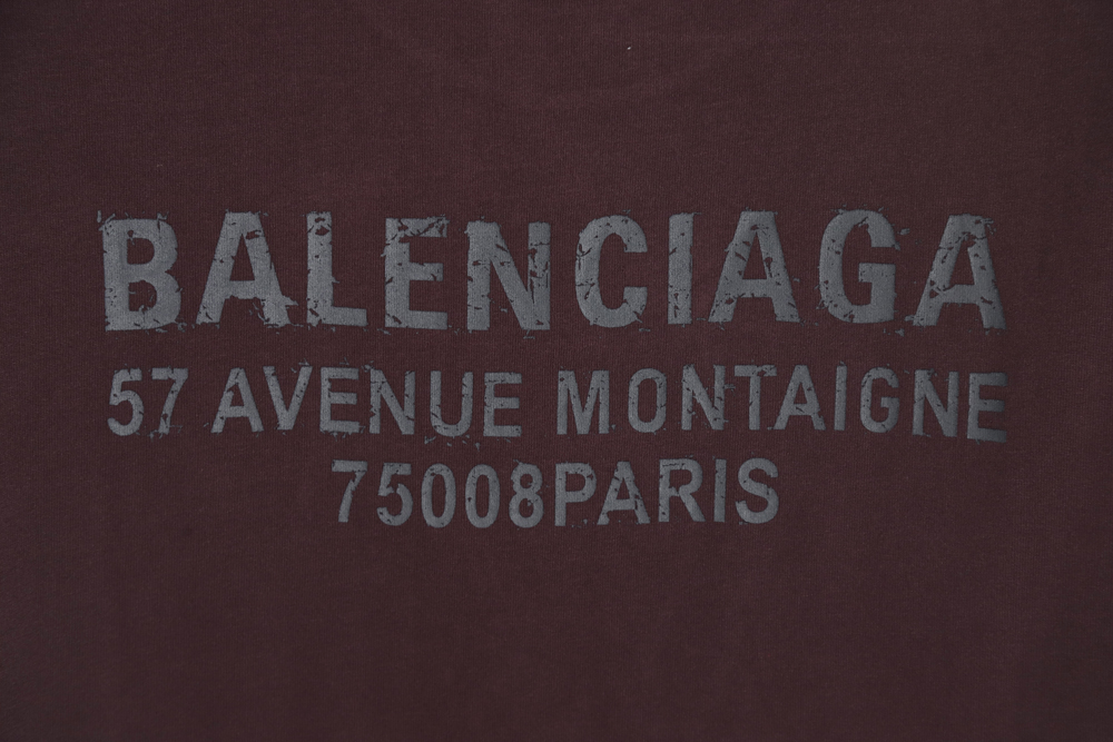 Balenciaga Balenciaga BLCG reflective texture letter print short-sleeved T-shirt