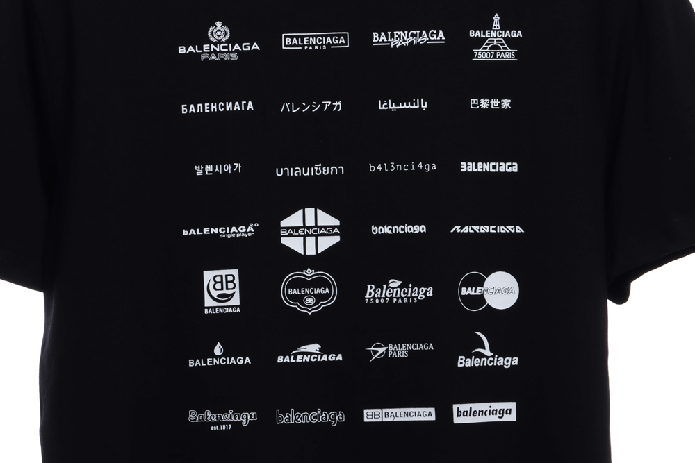 Balenciaga Manchu Classic Logo Short Sleeves