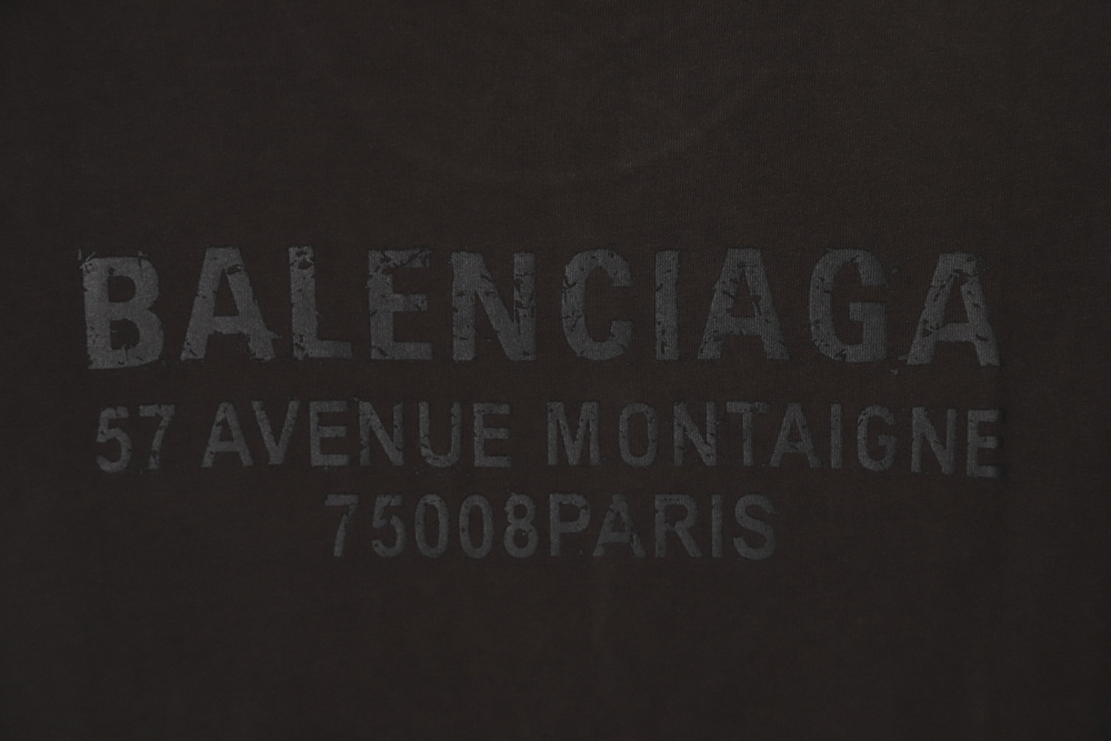 Balenciaga Balenciaga BLCG reflective texture letter print short-sleeved T-shirt TSK1