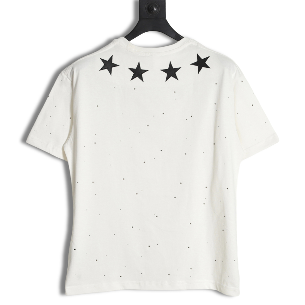 Chrome Hearts Cro Heart 23SS Star Hot Diamond Short Sleeve T-Shirt