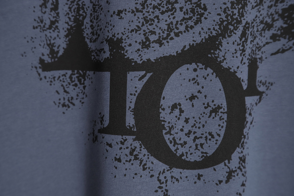 Dior Dior 23ss starry sky splash ink letter print short sleeve TSK1