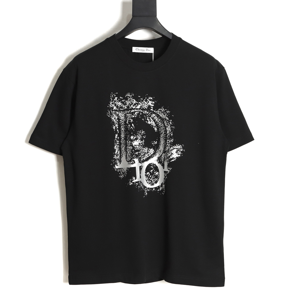 Dior Dior 23ss starry sky splash ink letter print short sleeve TSK2