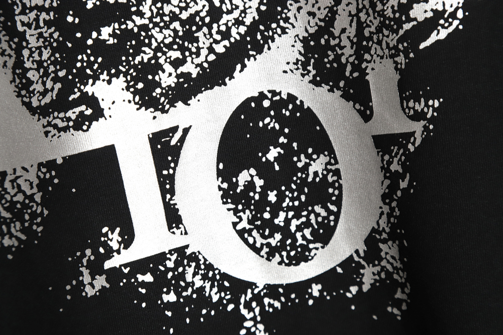 Dior Dior 23ss starry sky splash ink letter print short sleeve TSK2