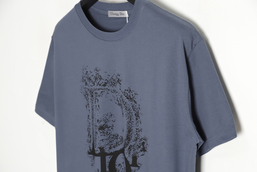 Dior Dior 23ss starry sky splash ink letter print short sleeve TSK1