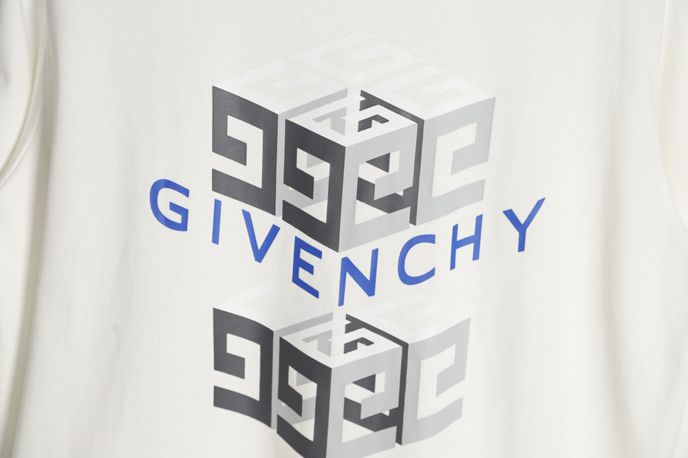 Givenchy Givenchy Overlap Rubik's Cube Pattern Short Sleeve T-Shirt