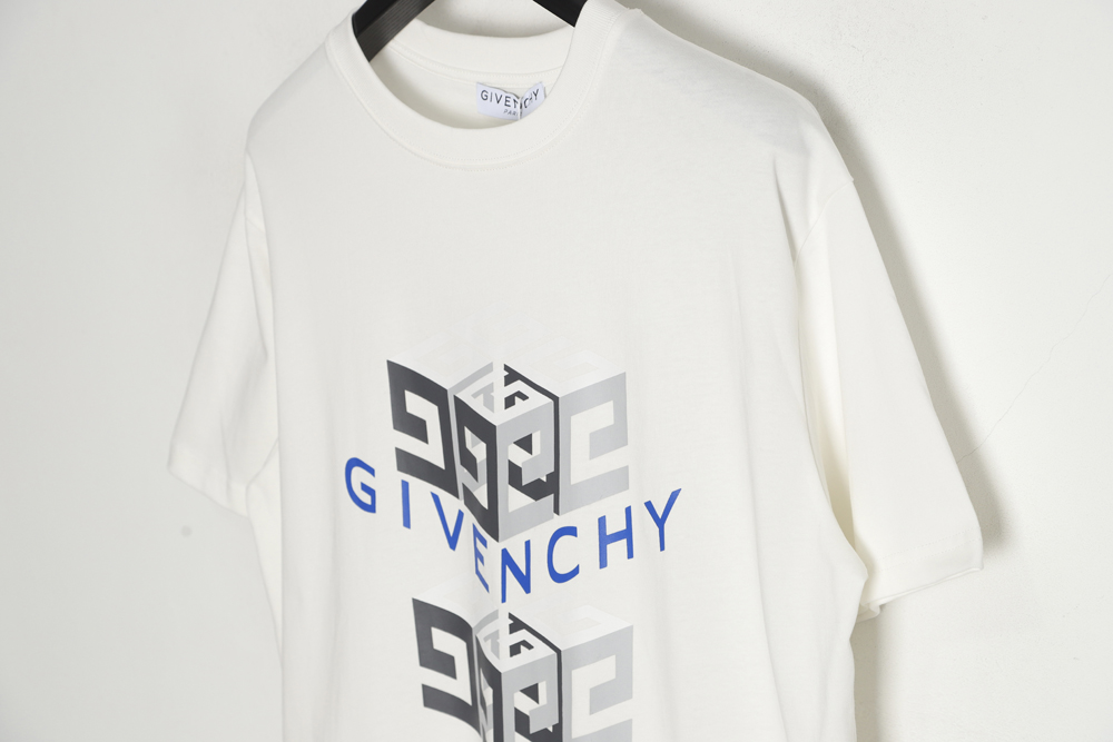 Givenchy Givenchy Overlap Rubik's Cube Pattern Short Sleeve T-Shirt