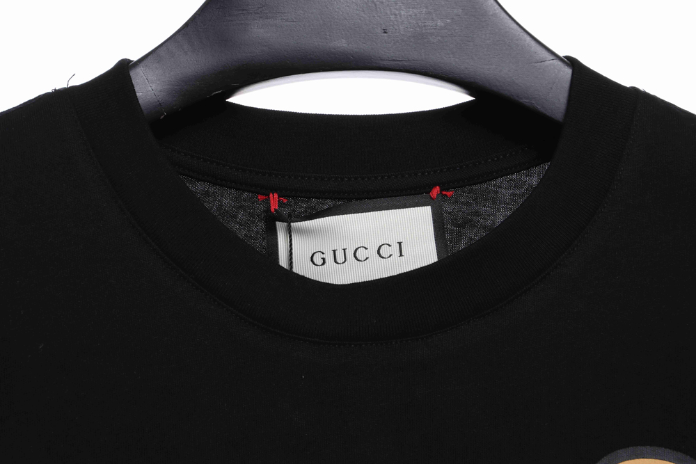 Gucci Kawaii series yellow dog print short sleeves