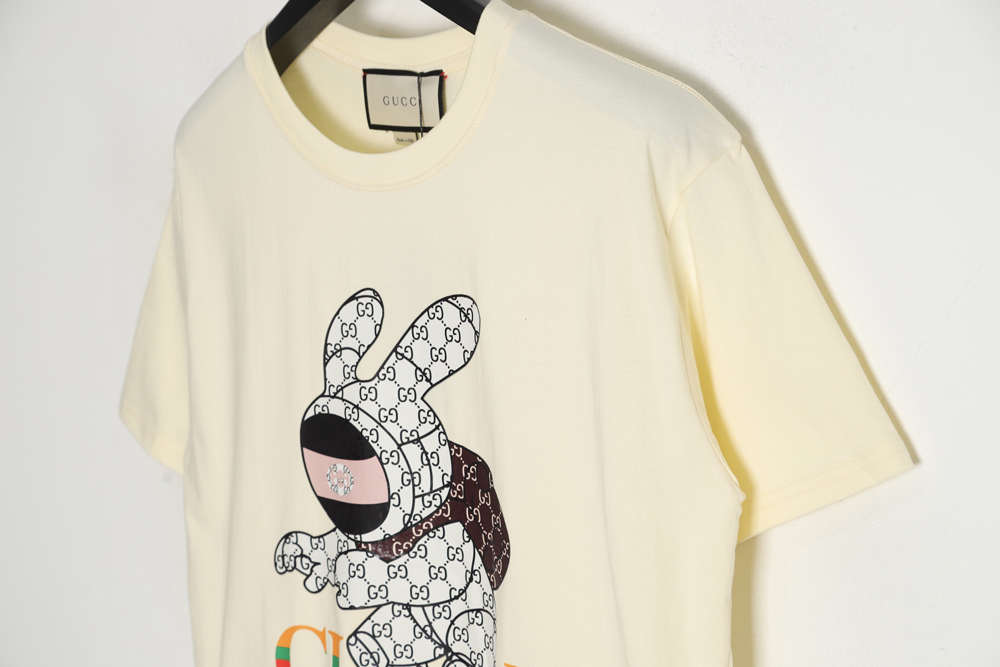 Gucci Gucci 23ss rabbit print short sleeves
