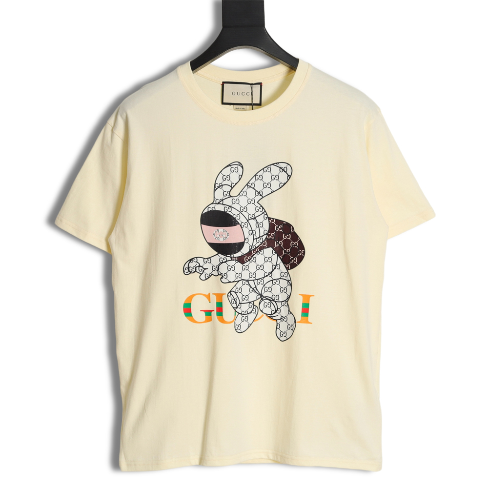 Gucci Gucci 23ss rabbit print short sleeves