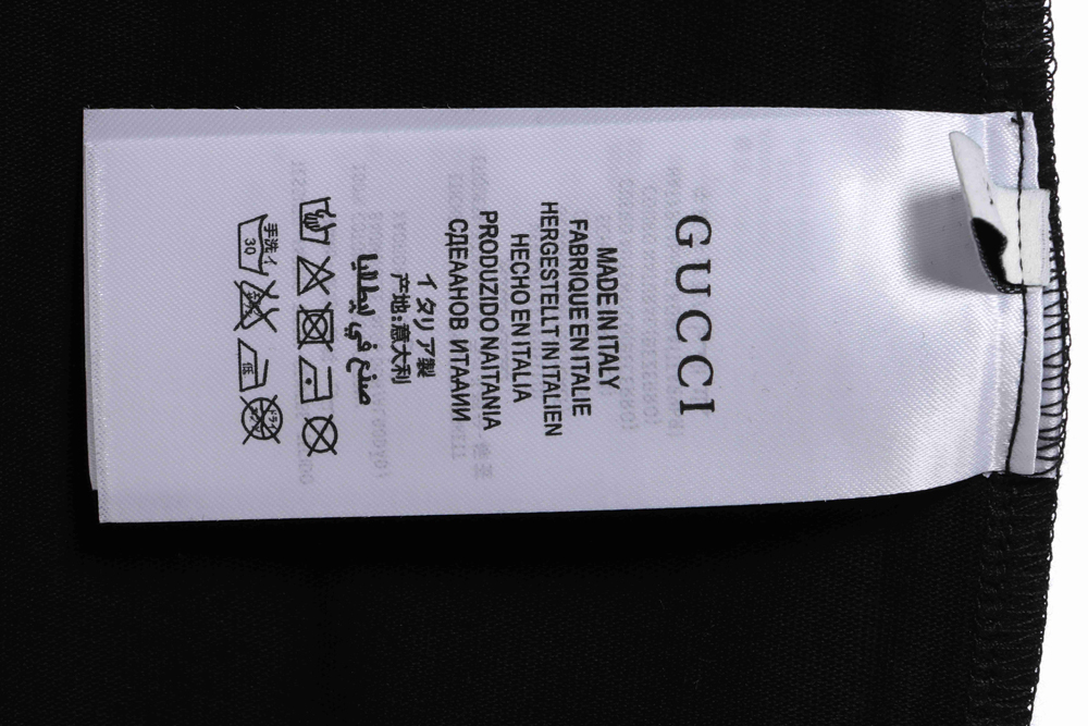 Gucci Kawaii series yellow dog print short sleeves