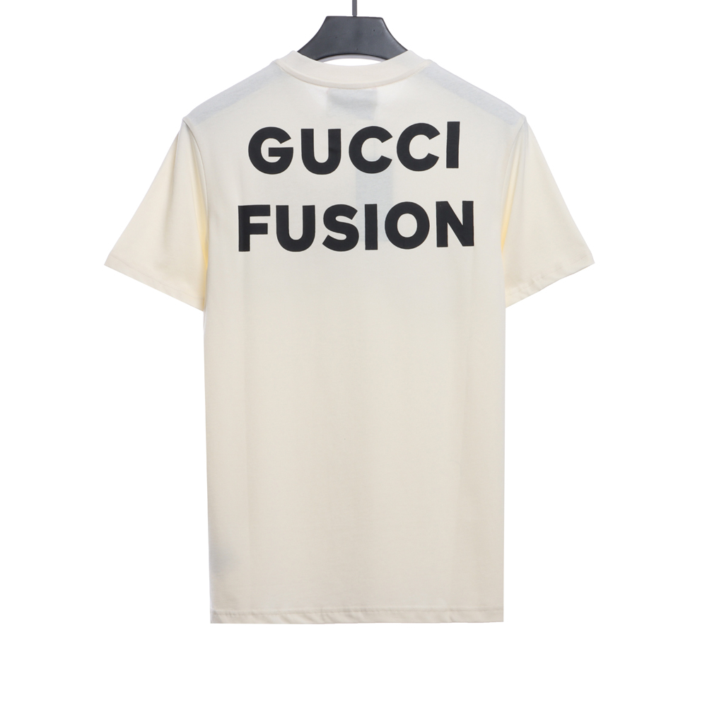Gucci Kawaii Series Little Yellow Dog Print Short Sleeve TSK1