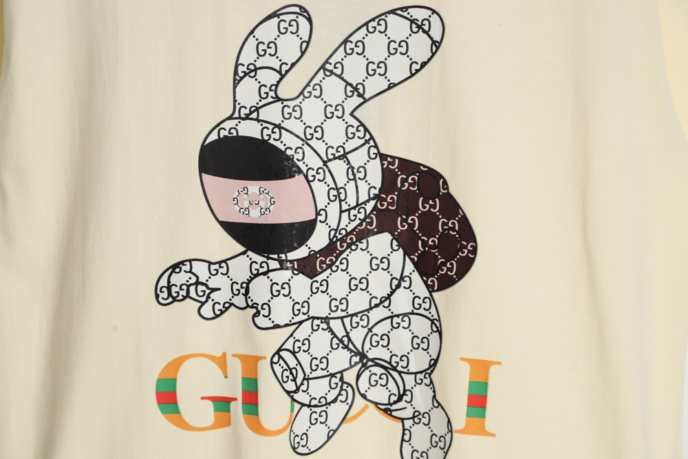 Gucci Gucci 23ss rabbit print short sleeves