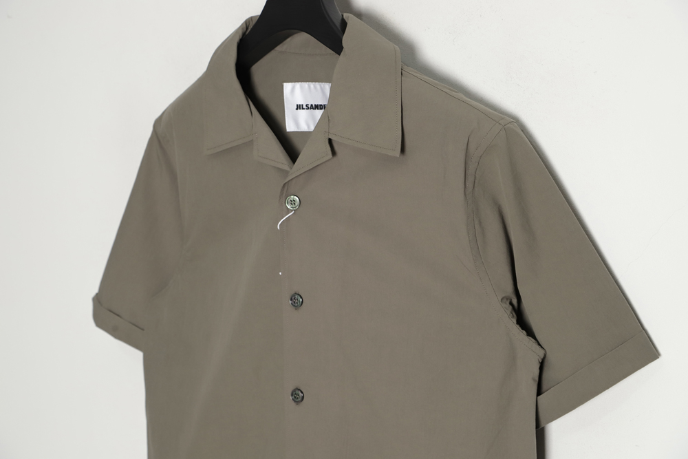 JIL SANDER 23SS back printed lapel short-sleeved shirt TSK1