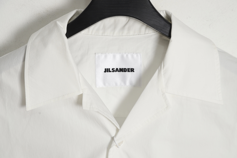 JIL SANDER 23SS Back printed lapel short-sleeved shirt