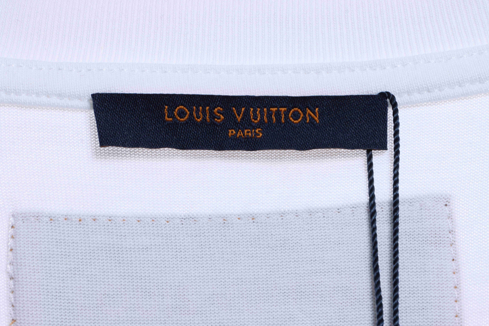 LV four-leaf clover cashew flower embroidery short sleeves
