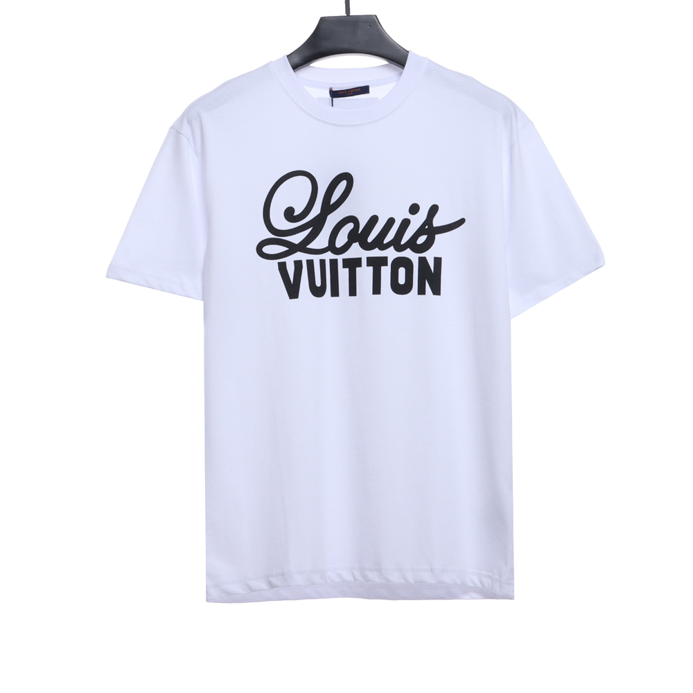 LV Chest Big Letter Print Short Sleeve TSK1